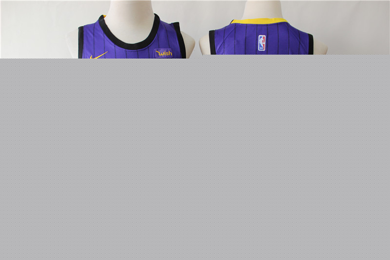 Men Los Angeles Lakers #6 James purple game NBA Nike Jerseys